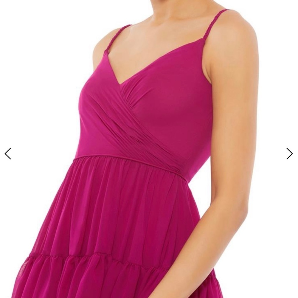 NWOT IEENA for MACDUGGAL 70200 SPAGHETTI STRAP FAUX WRAP DRESS reg $238 - Picture 2 of 7